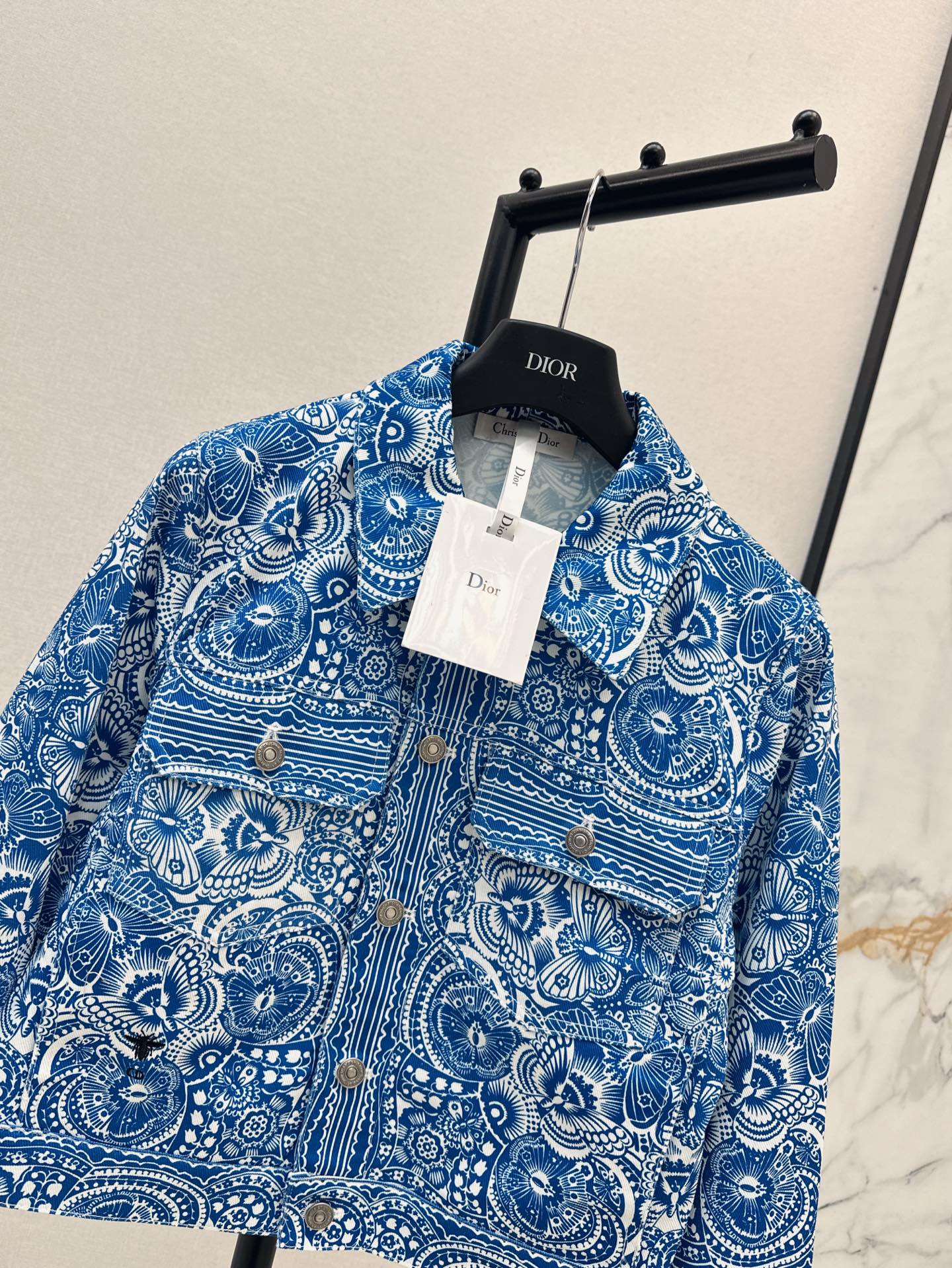 D*r 25ss Butterfly printed denim jacket