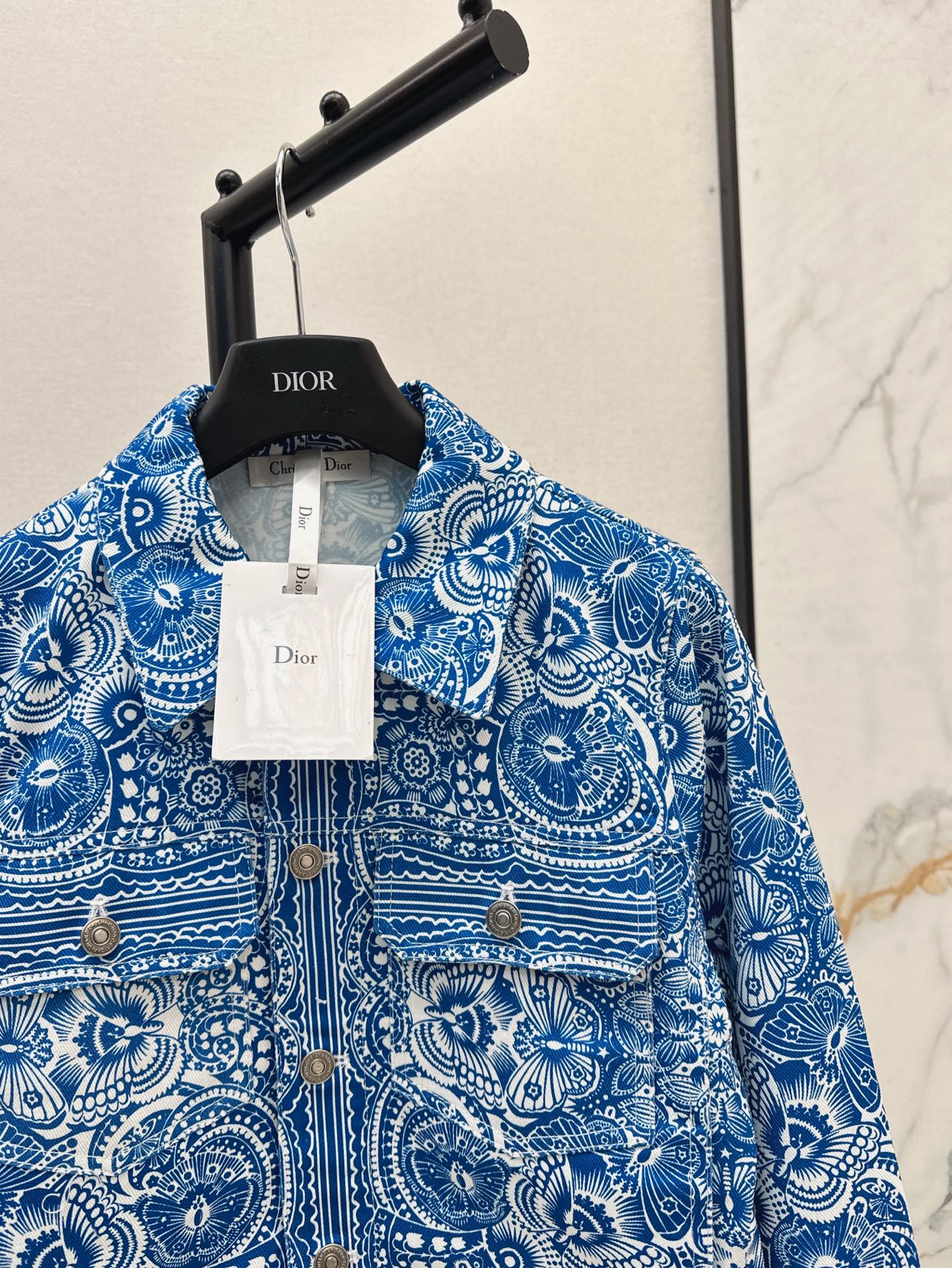 D*r 25ss Butterfly printed denim jacket