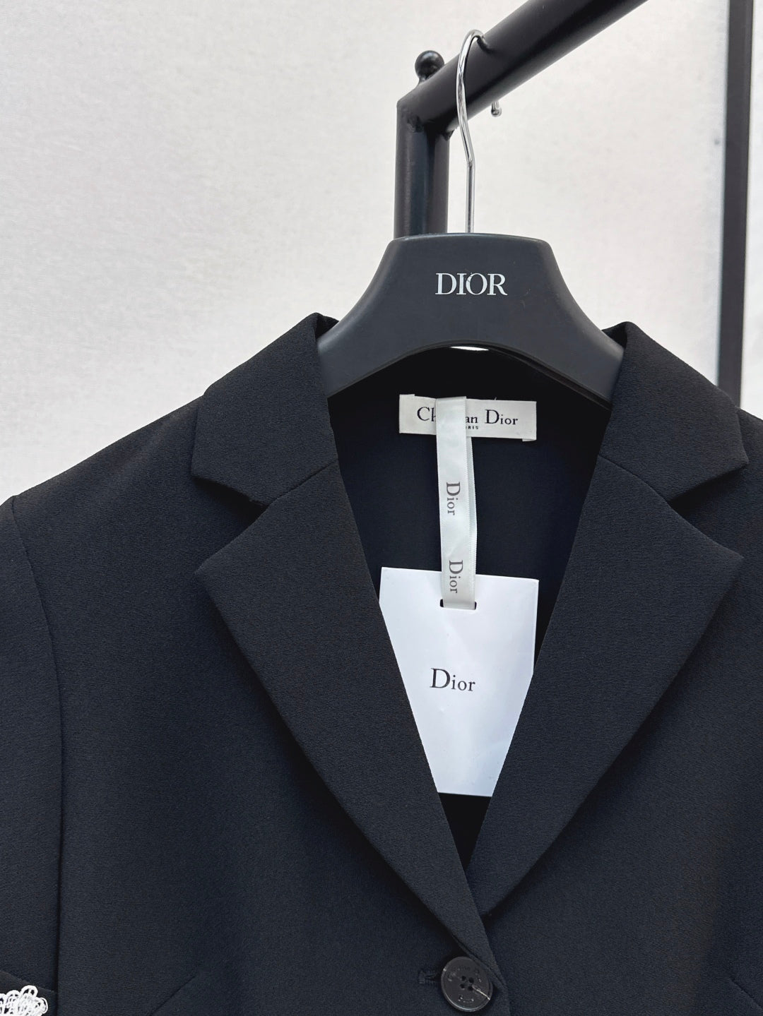 D*r 25ss lace trim blazer dress