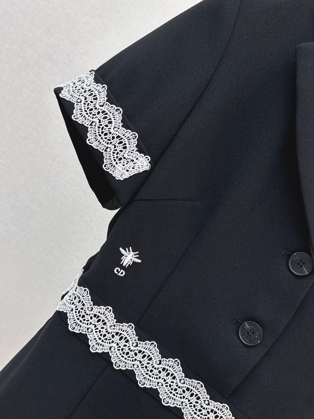 D*r 25ss lace trim blazer dress