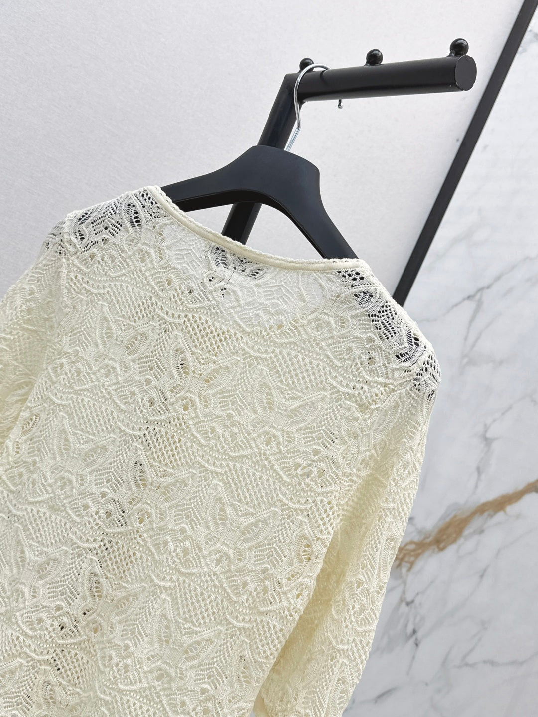 D*r 25ss crochet-effect cardigan with butterfly motif