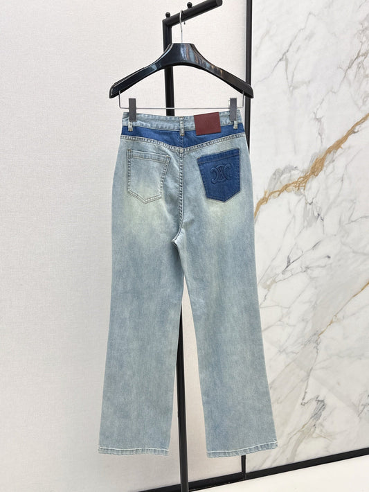 Cel* 25ss color-blocked jeans
