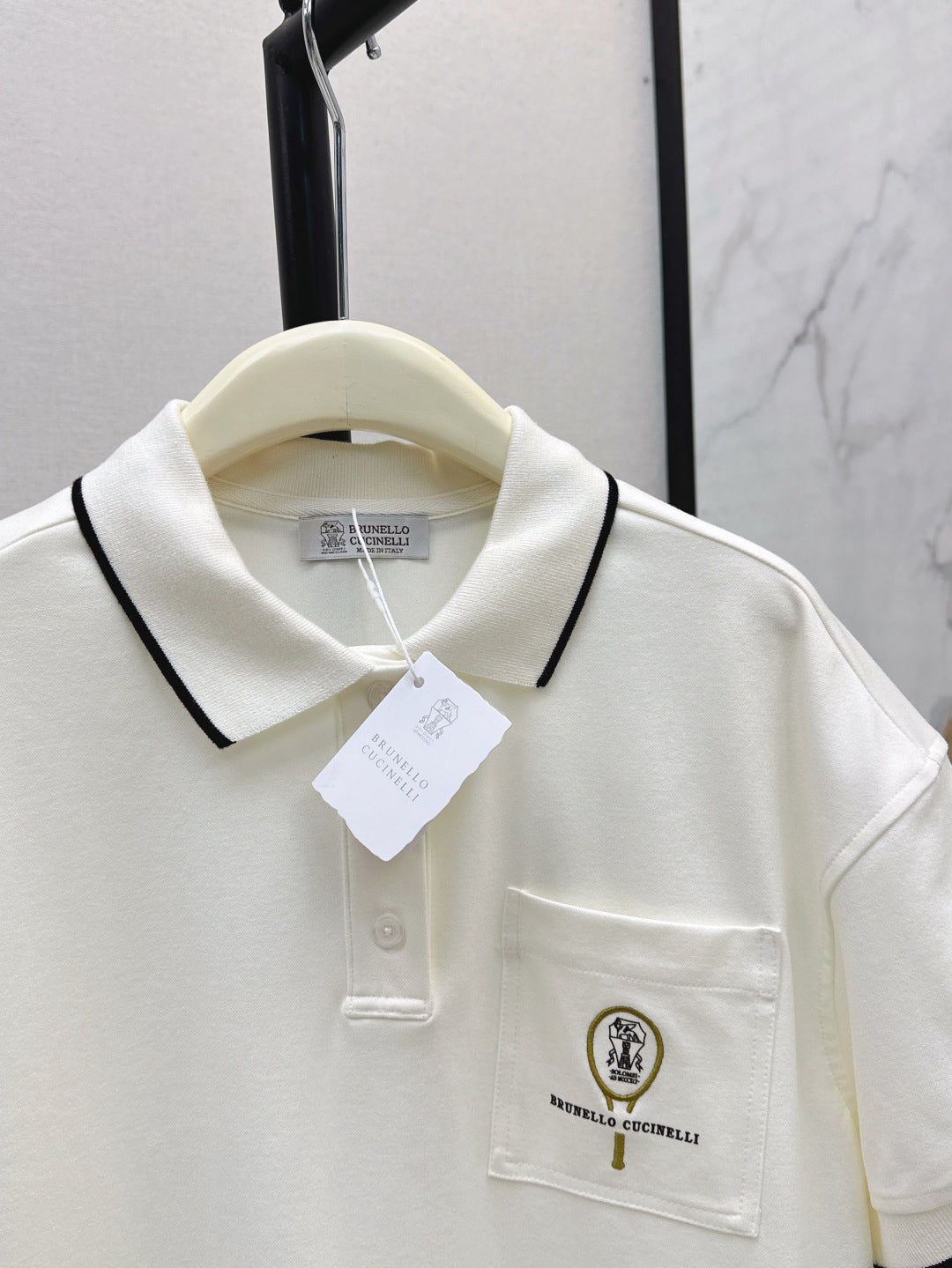 Brune*C 25ss embroidered polo dress