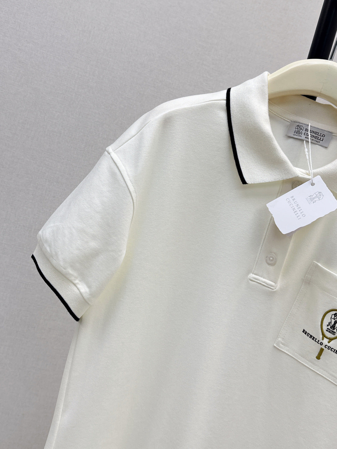 Brune*C 25ss embroidered polo dress