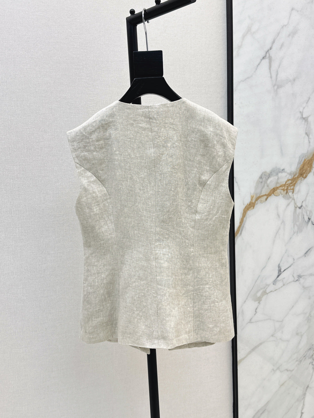 Lor*P 25ss embroidered linen vest