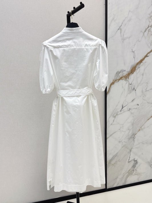 Loui* 25ss puff-sleeve shirt dress