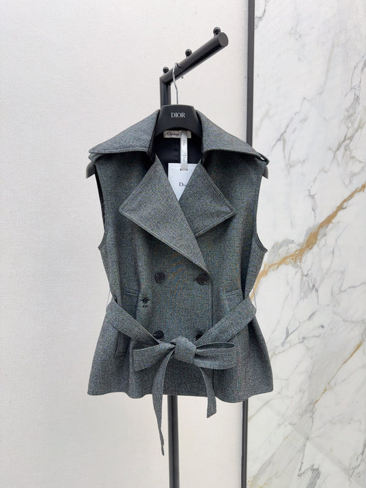 D*r 25ss belted vest jacket