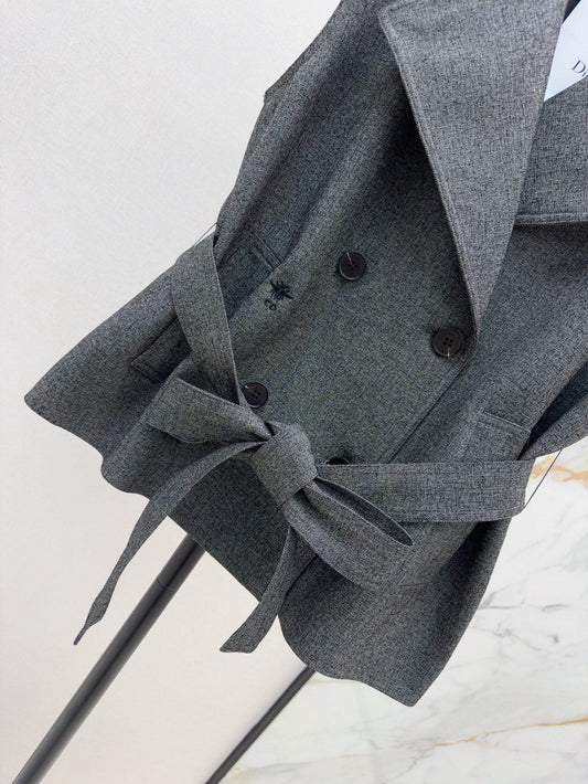 D*r 25ss belted vest jacket