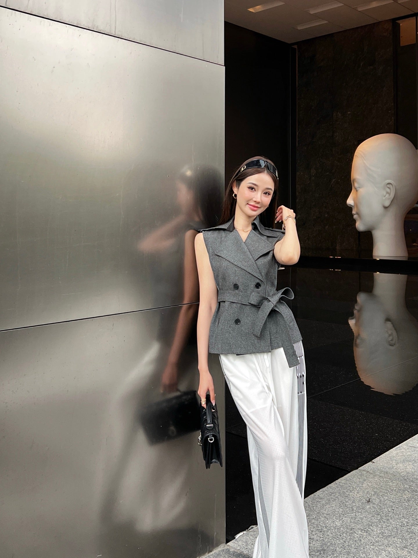 D*r 25ss belted vest jacket