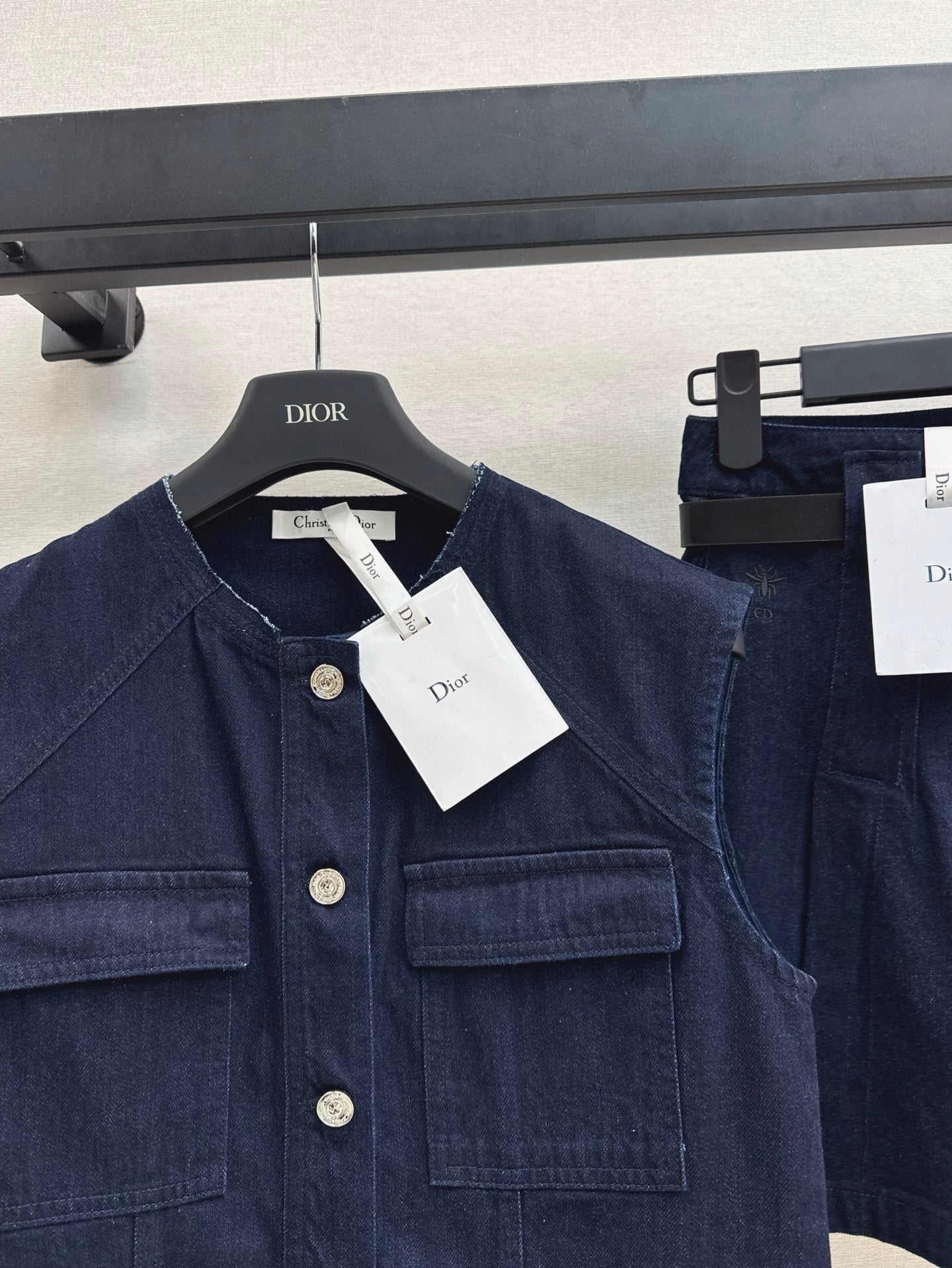 D*r 25ss denim vest and skirt set