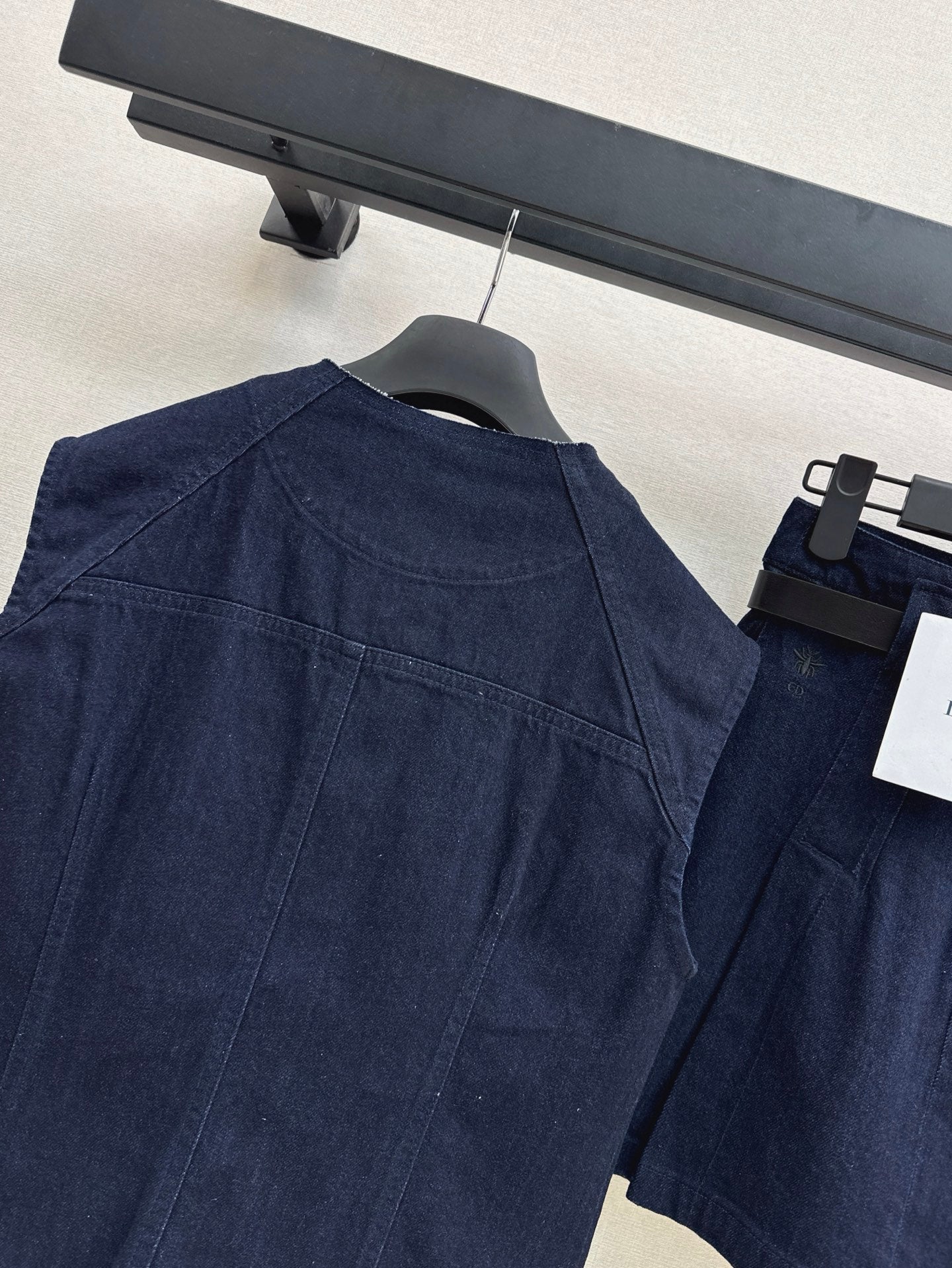 D*r 25ss denim vest and skirt set