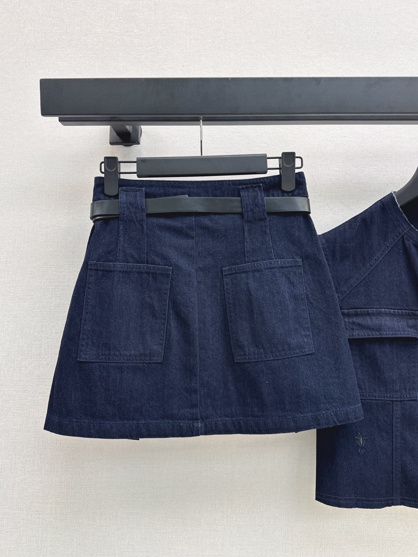 D*r 25ss denim vest and skirt set