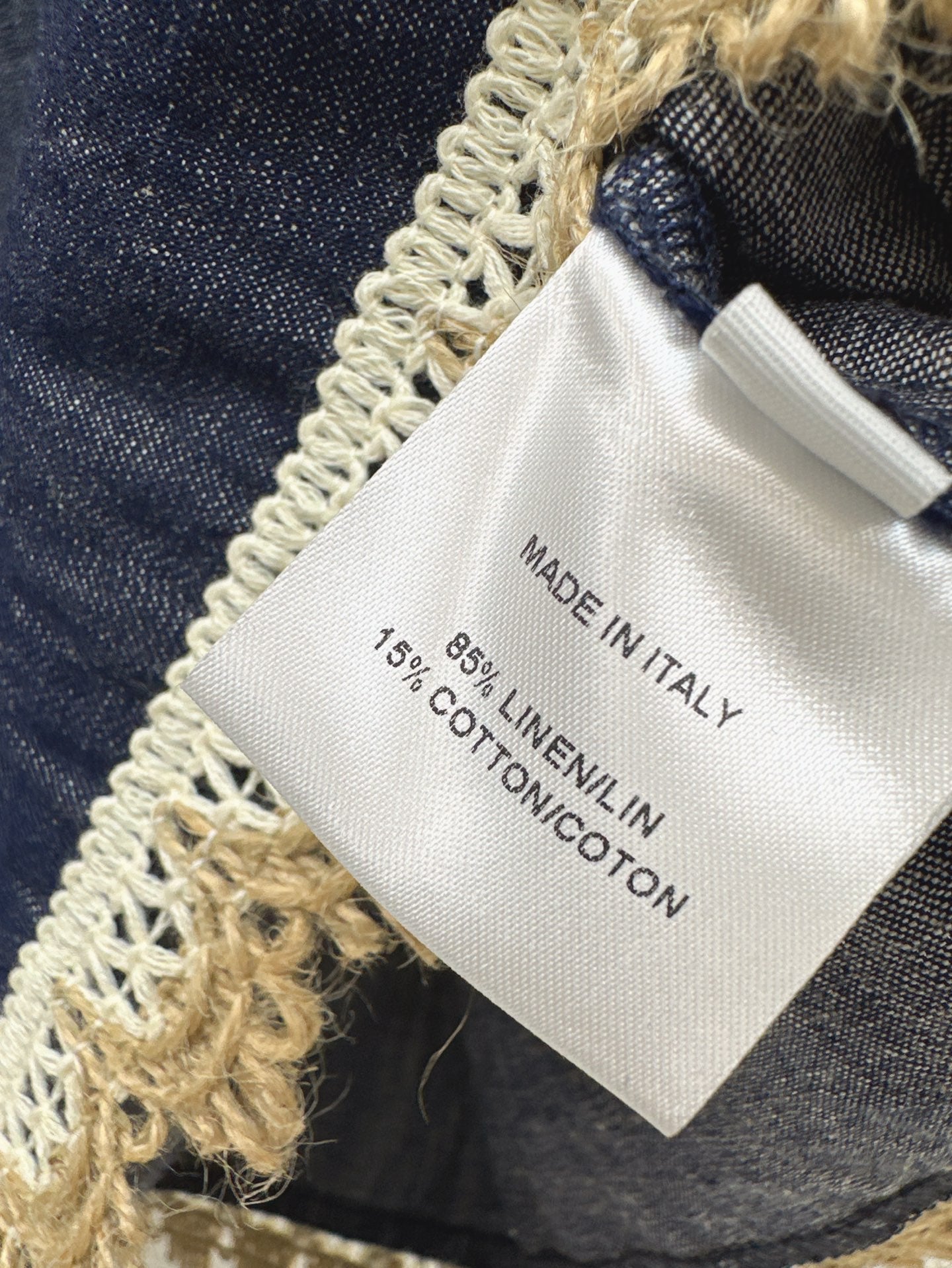 Lor*P 25ss denim set with embroidered trim