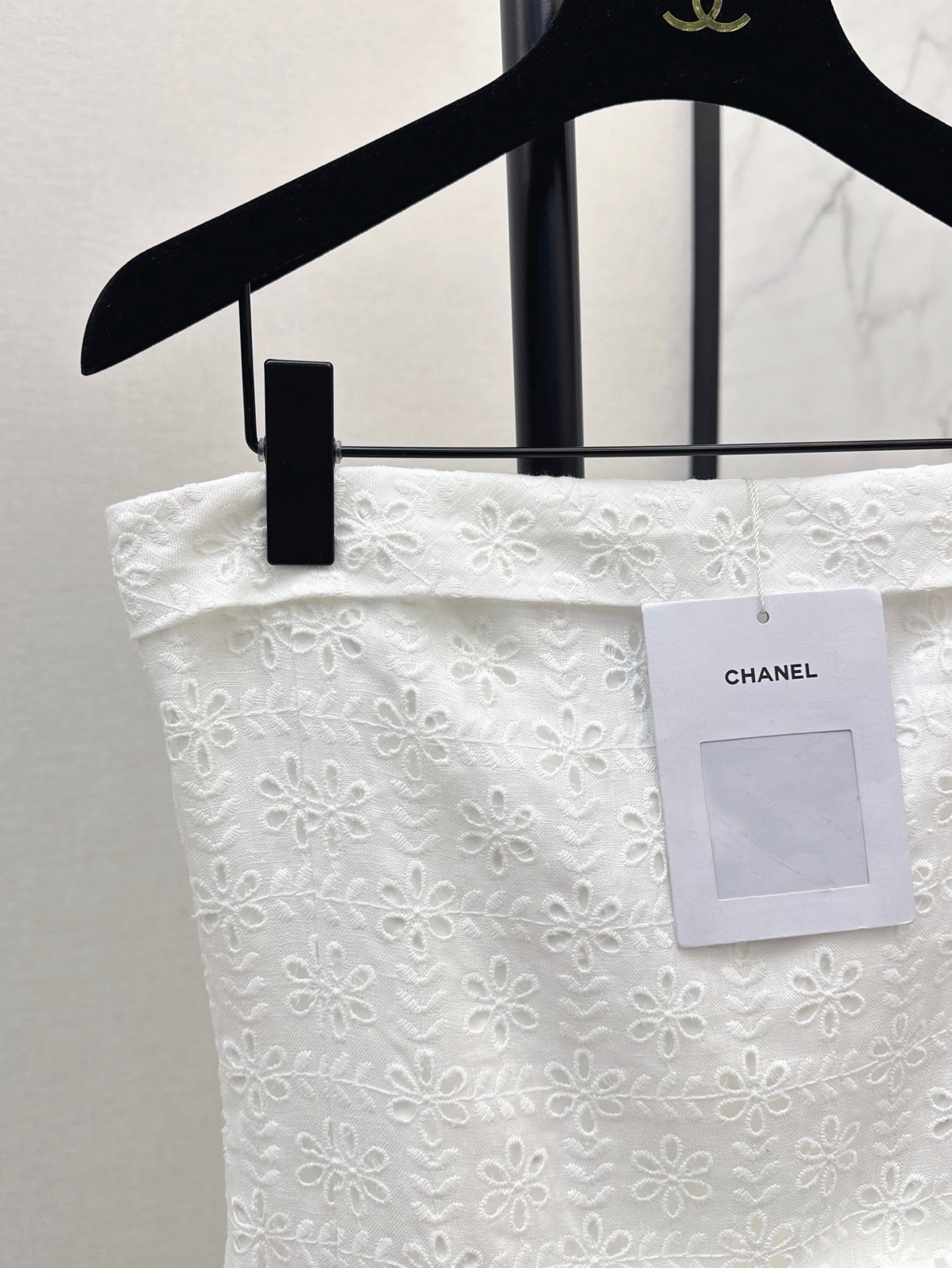 C*nel 25ss embroidered tube top dress