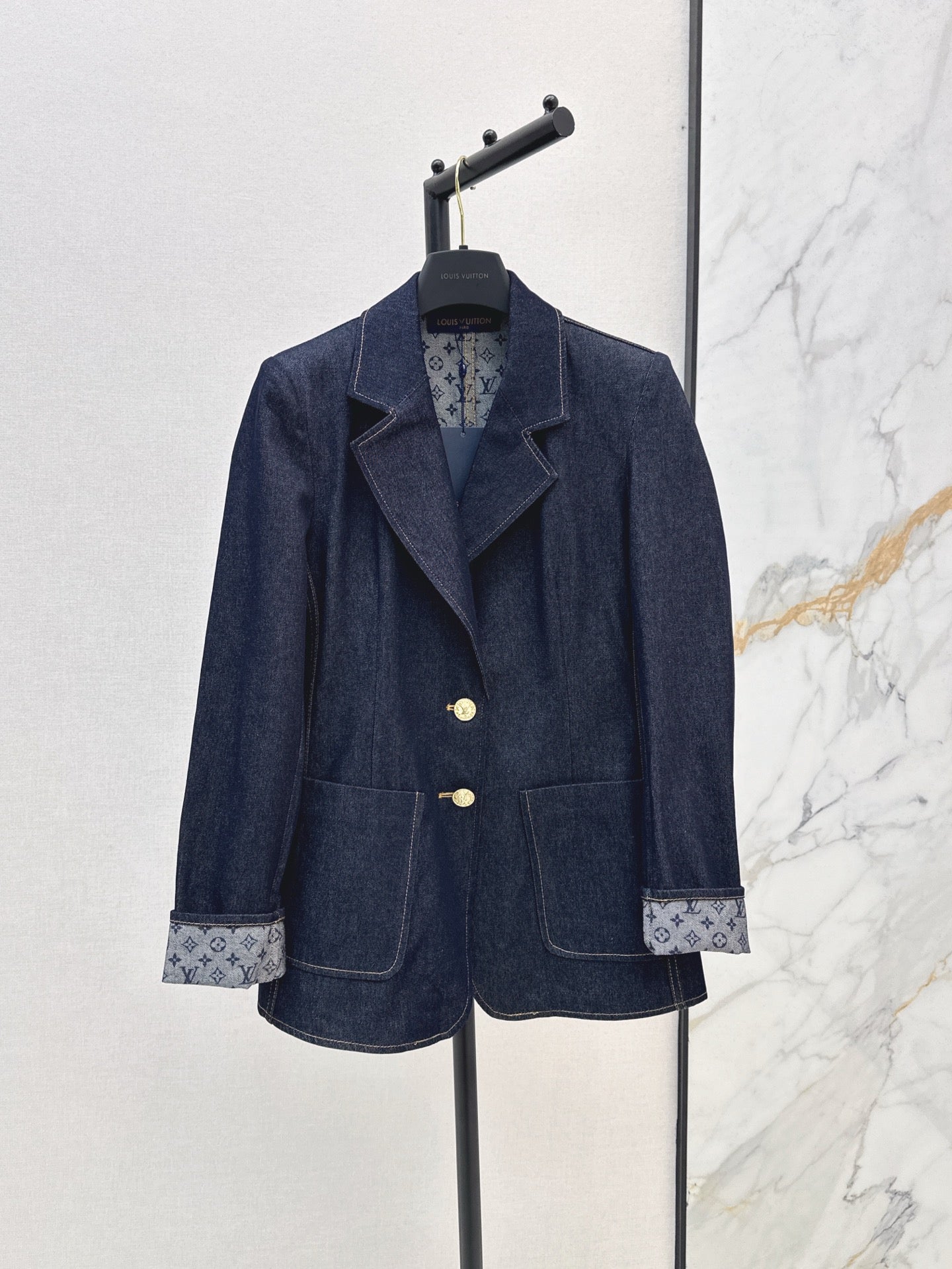 Loui* 25fw denim preppy blazer