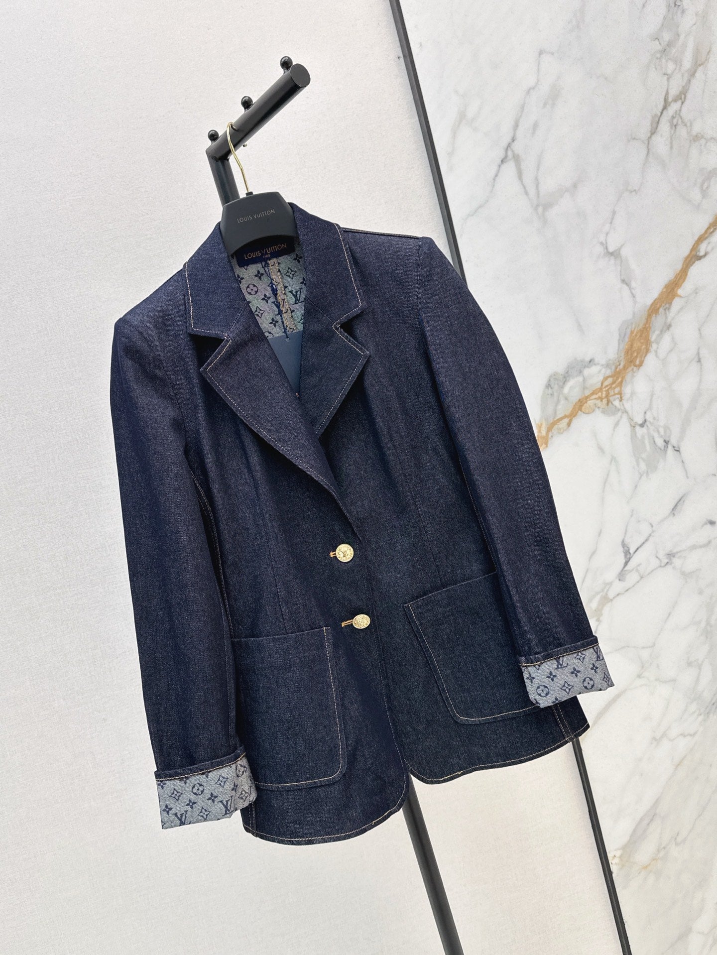 Loui* 25fw denim preppy blazer