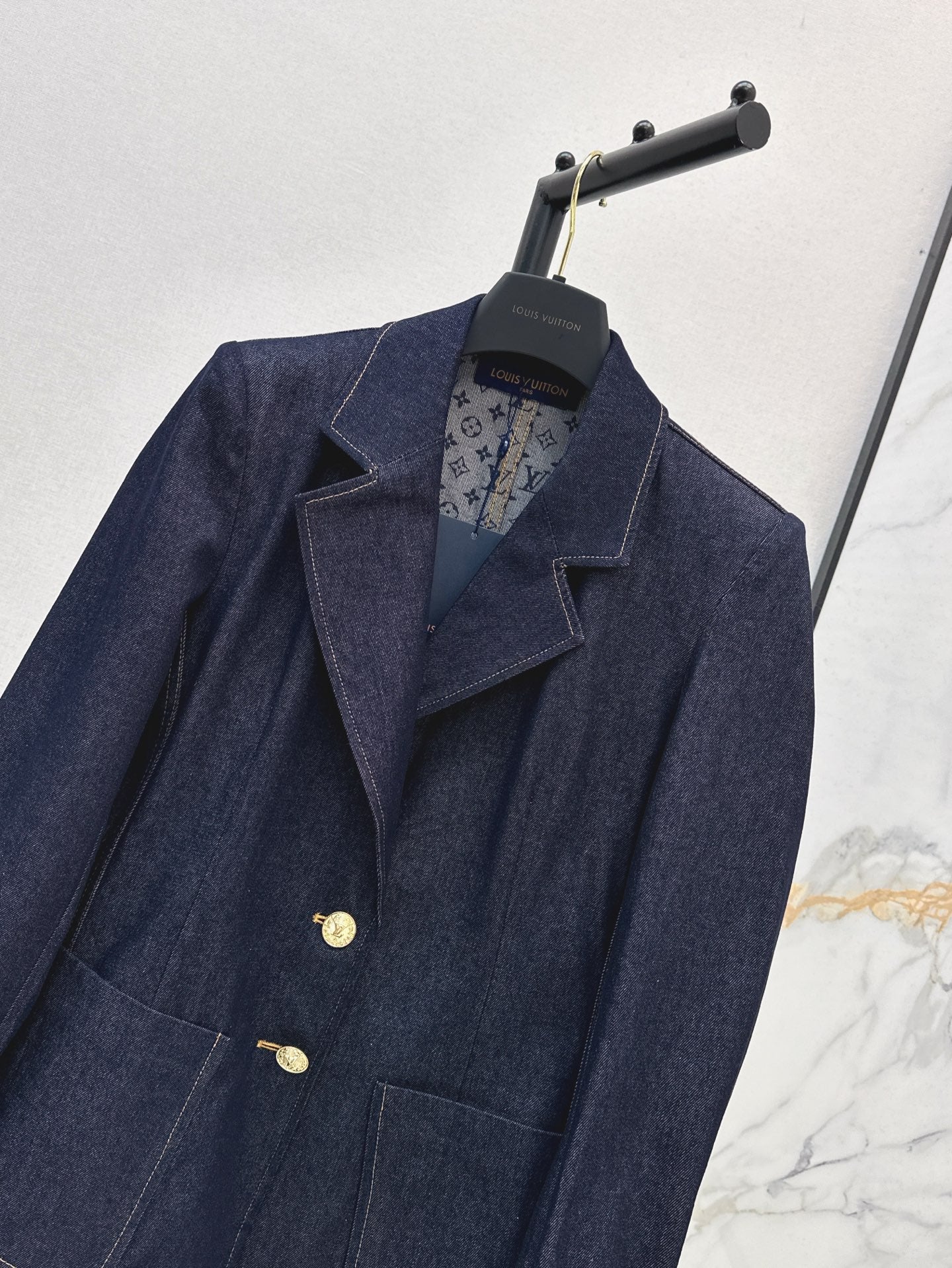 Loui* 25fw denim preppy blazer