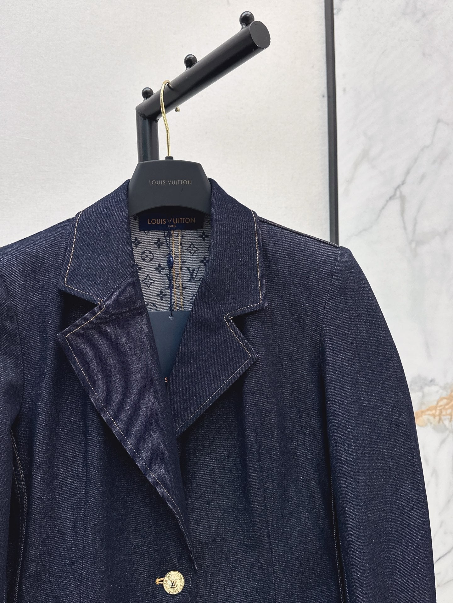 Loui* 25fw denim preppy blazer