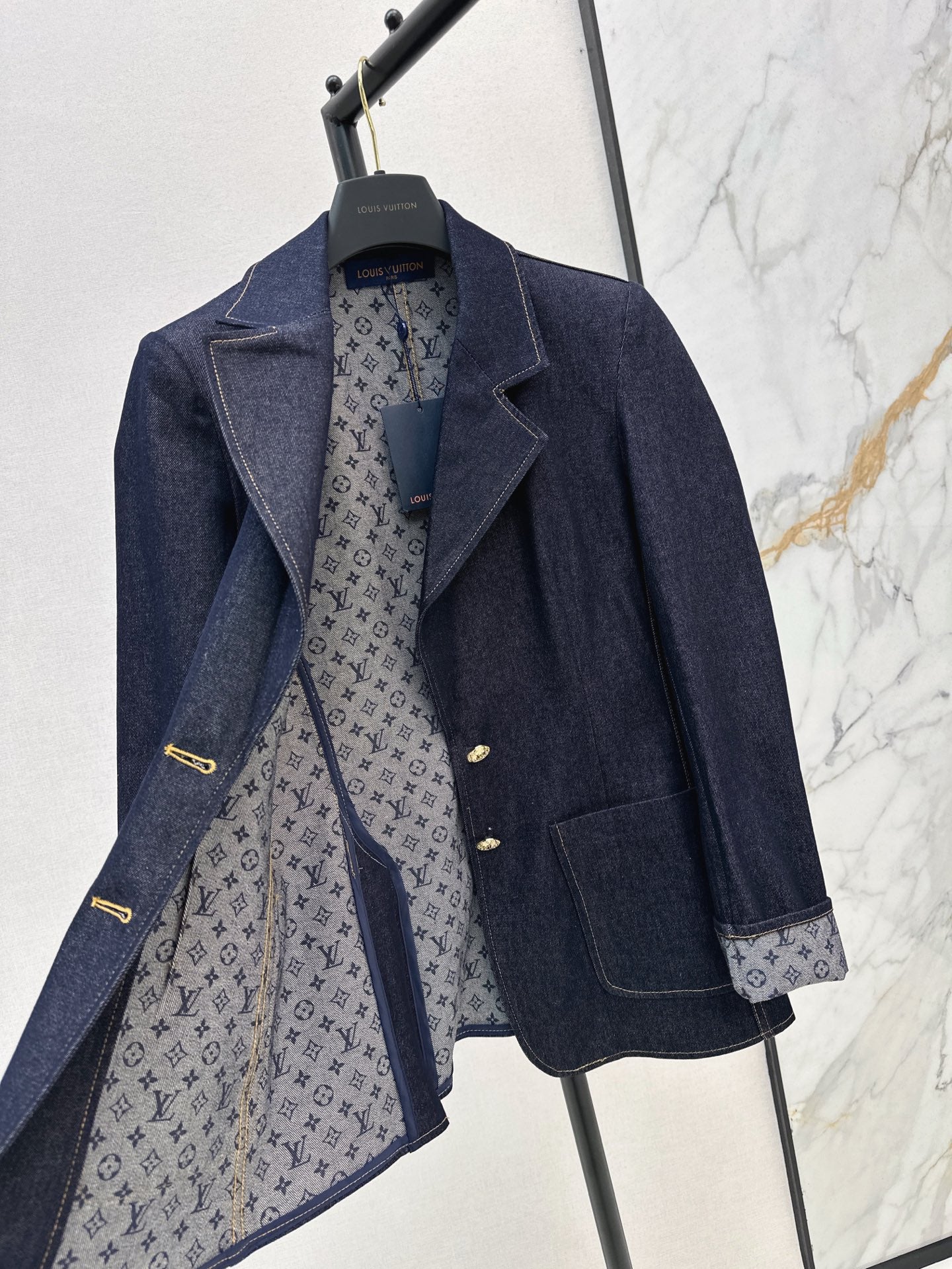 Loui* 25fw denim preppy blazer