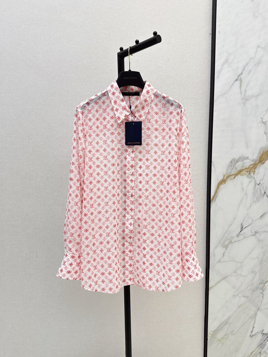 Loui* 25ss monogram printed shirt