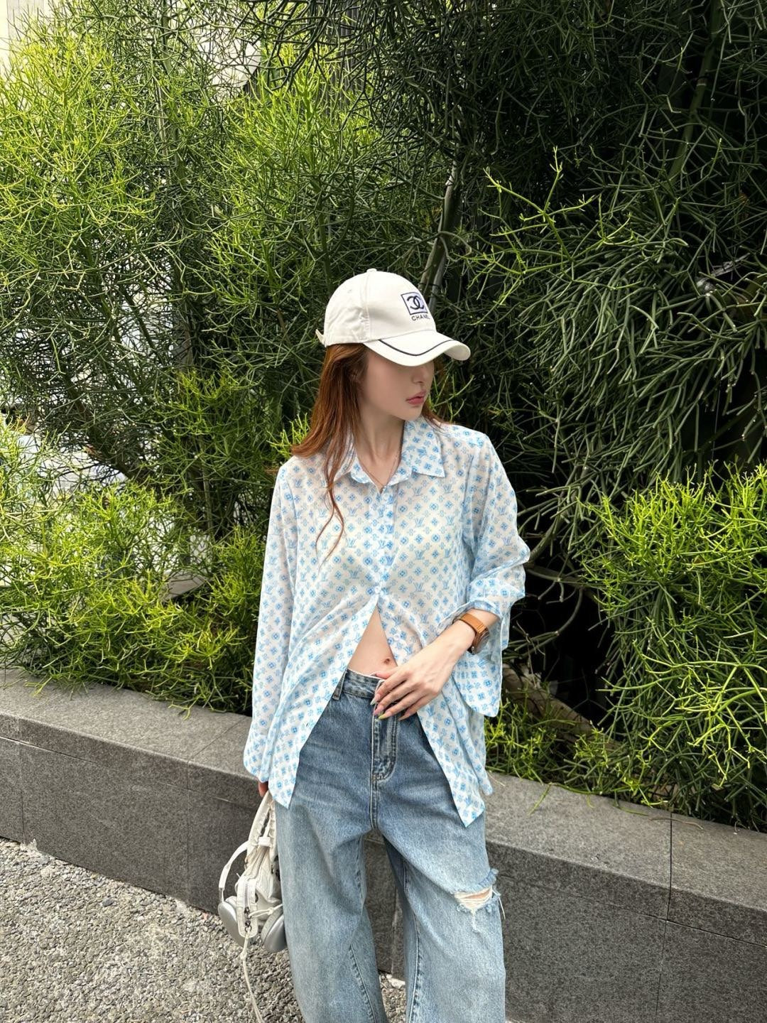 Loui* 25ss monogram printed shirt