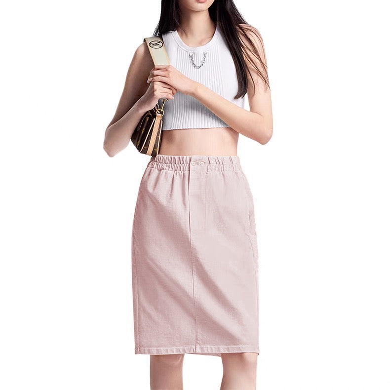 Loui* 25ss signature pocket back skirt