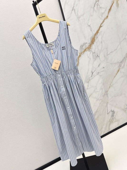 M*u 25ss striped cotton dress