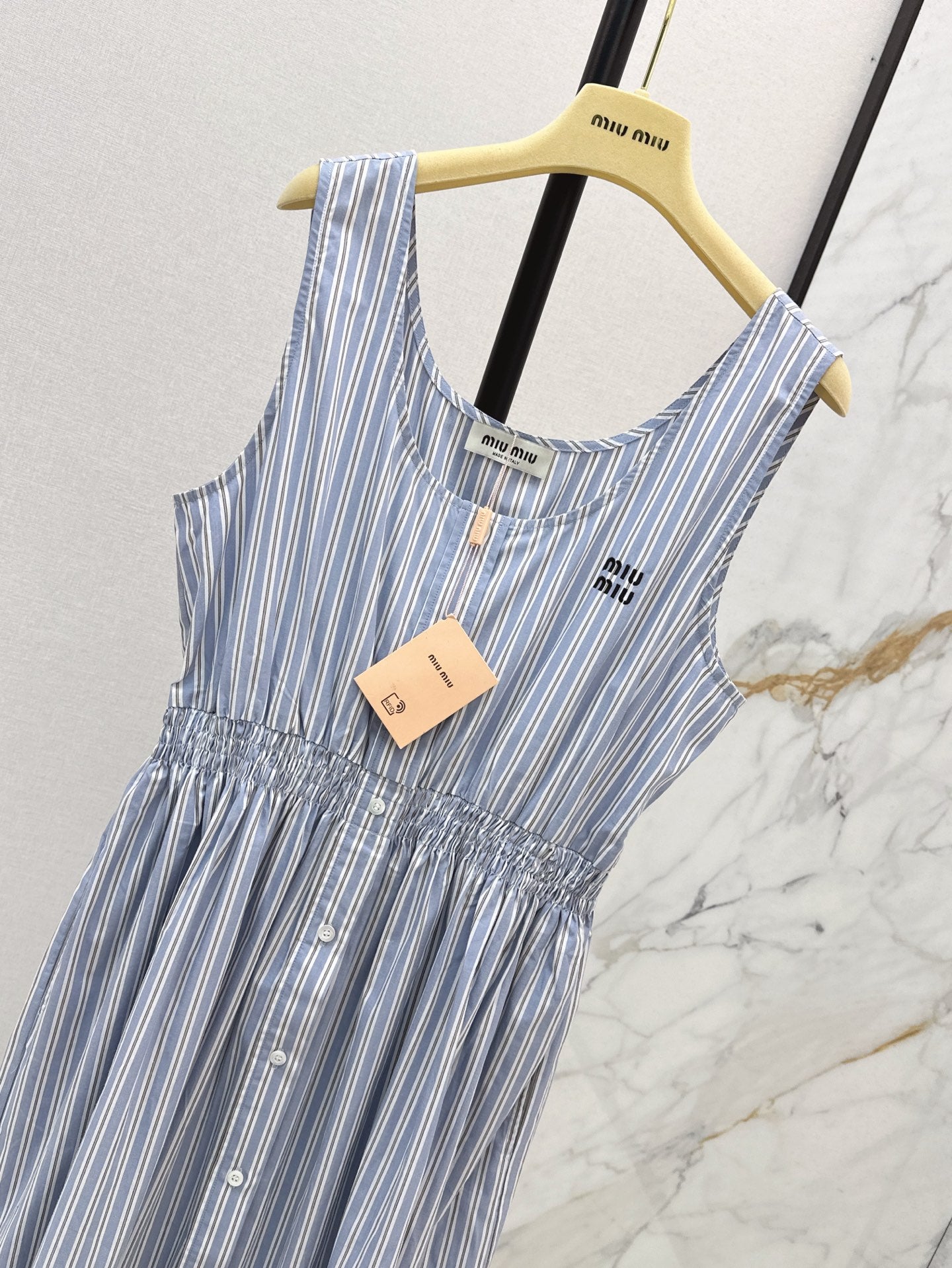 M*u 25ss striped cotton dress