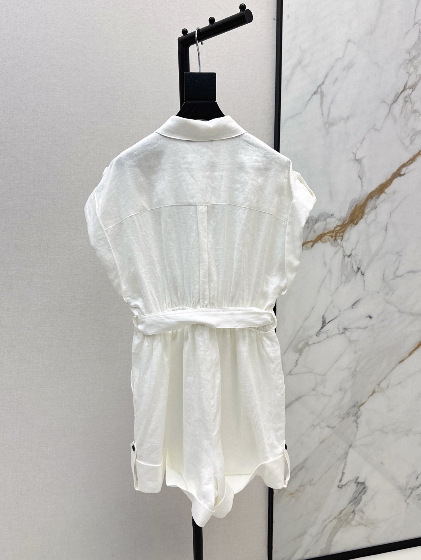 Lor*P 25ss linen cargo jumpsuit