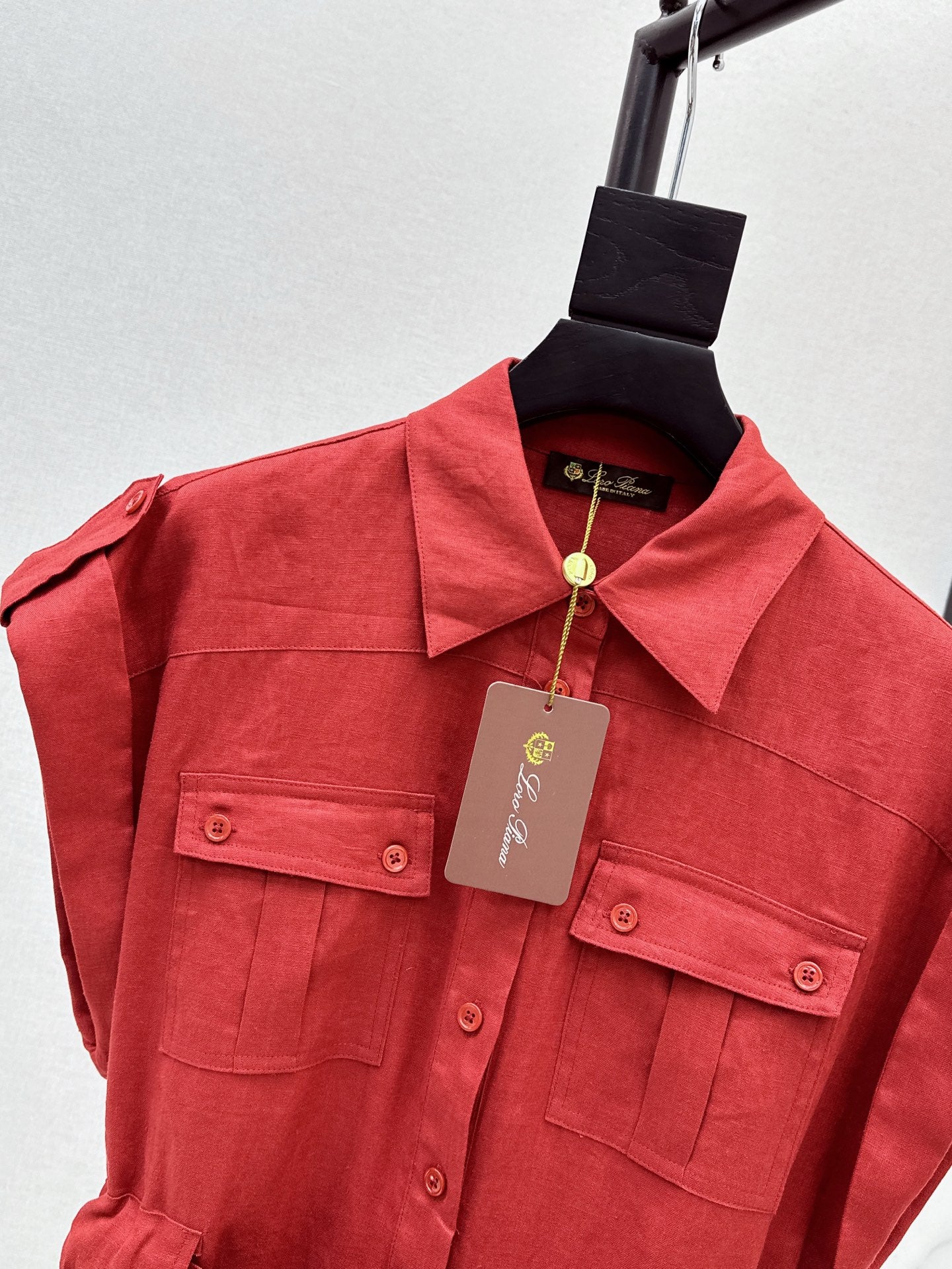 Lor*P 25ss linen cargo jumpsuit