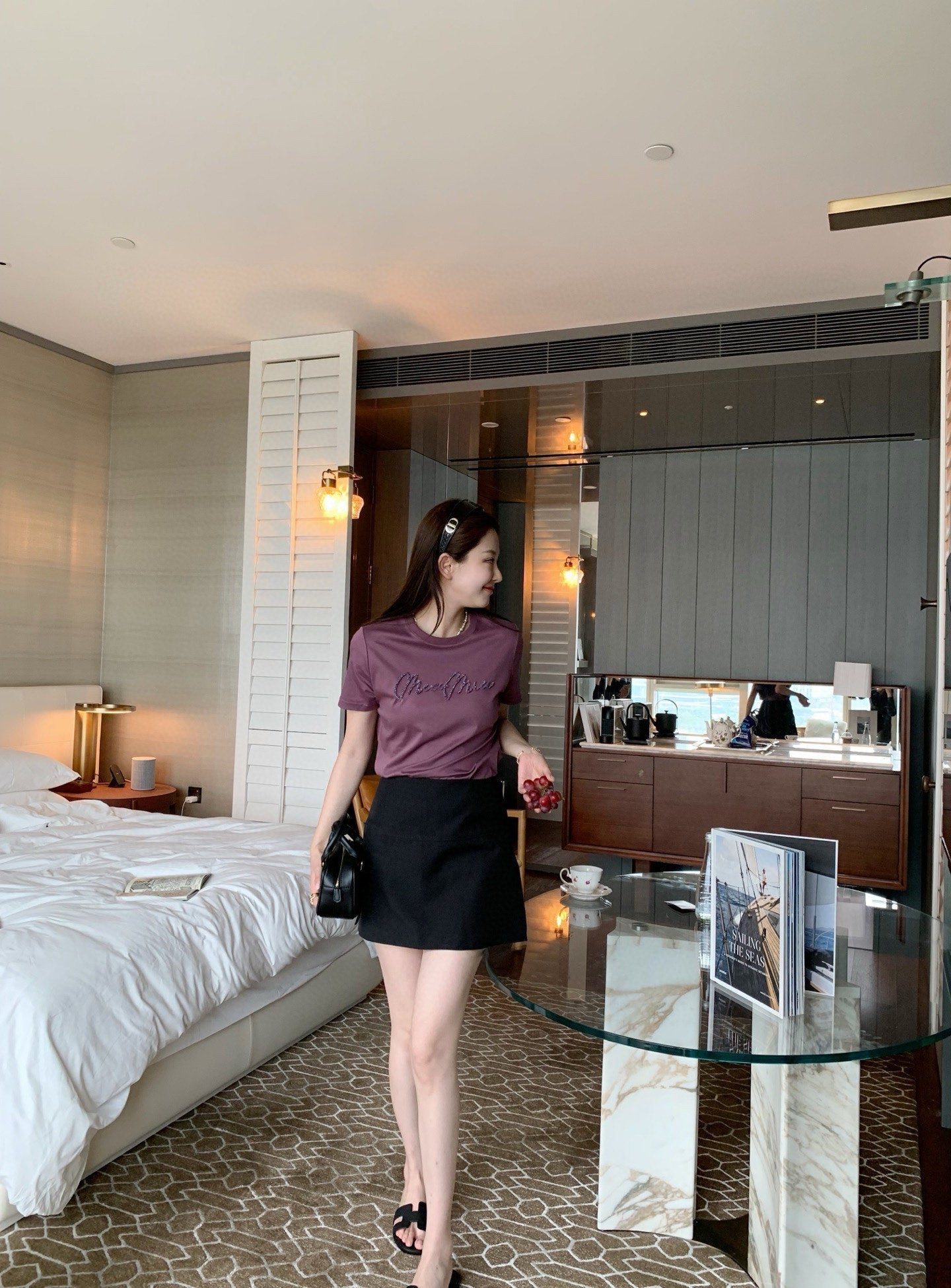 M*u 25ss beaded cotton t-shirt