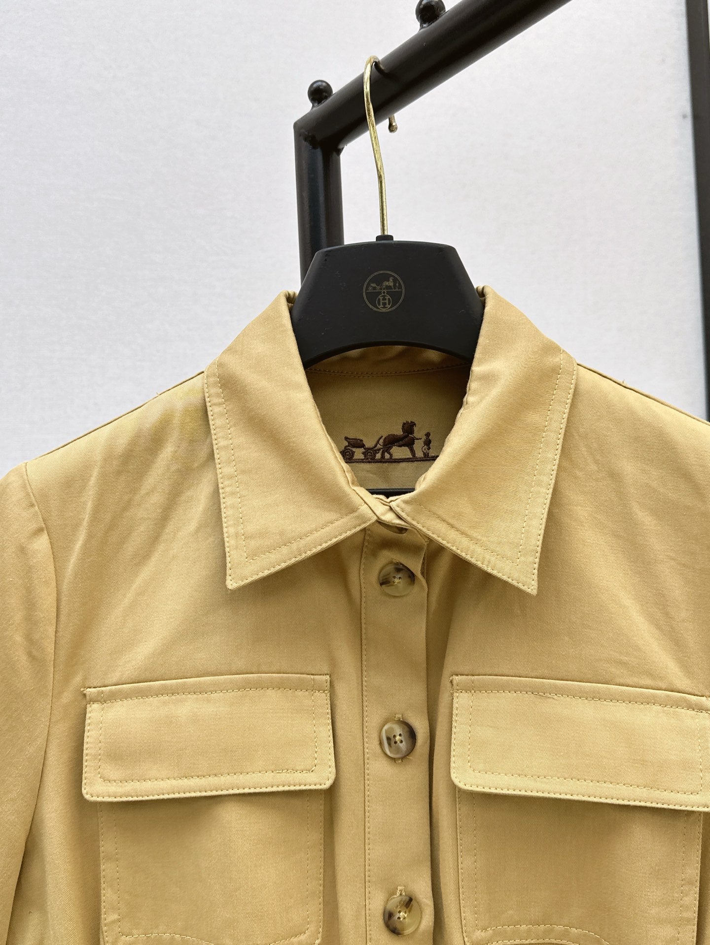 Herm* 25ss belted shirt dress