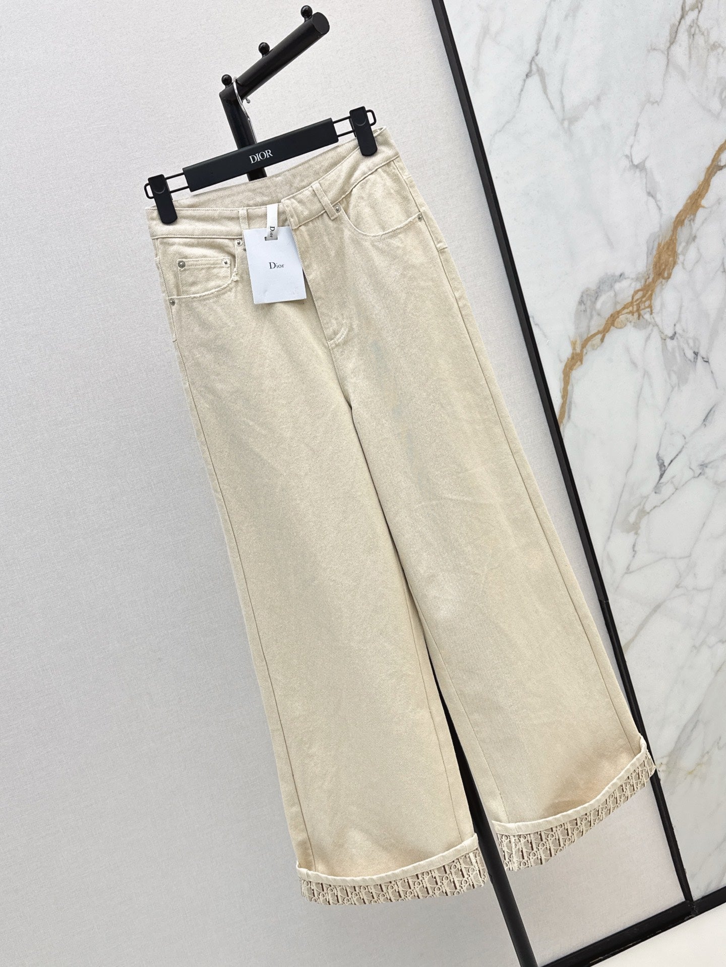 D*r 25ss oblique interior flared jeans