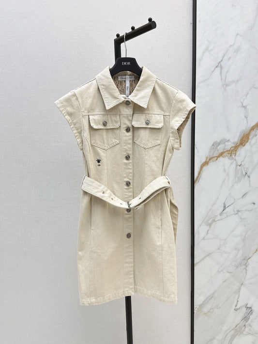 D*r 25ss Oblique interior denim dress