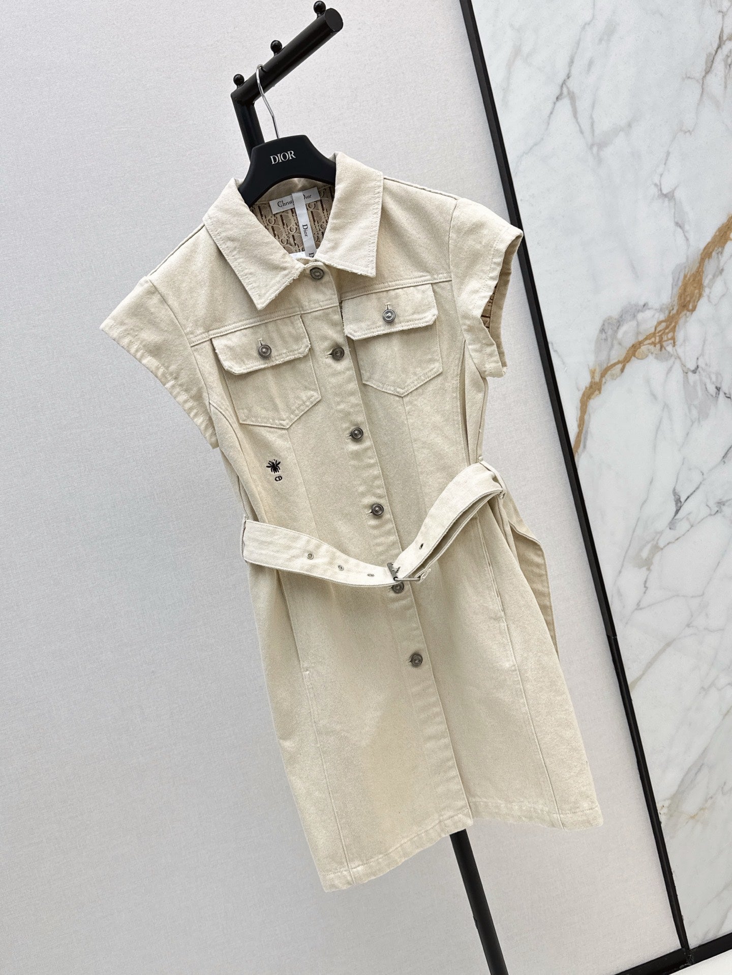 D*r 25ss Oblique interior denim dress