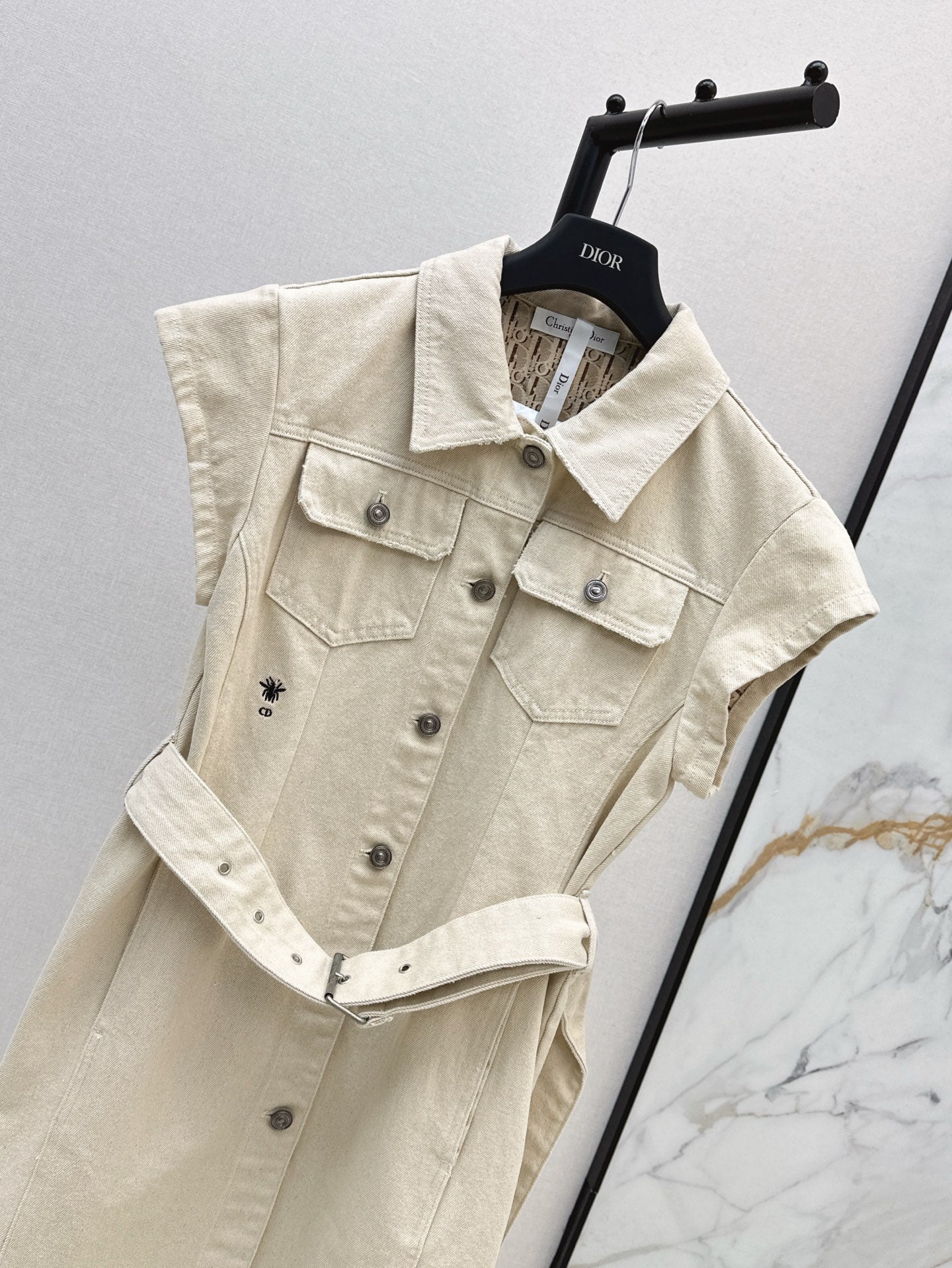 D*r 25ss Oblique interior denim dress