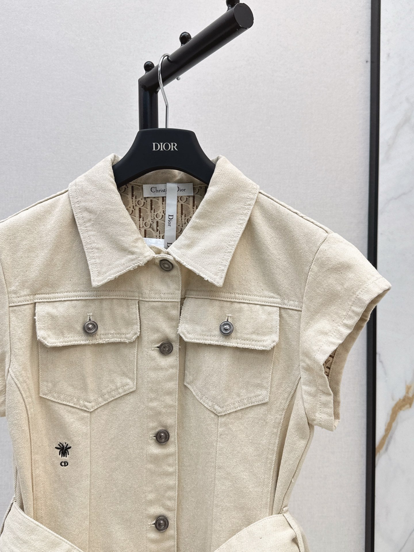 D*r 25ss Oblique interior denim dress