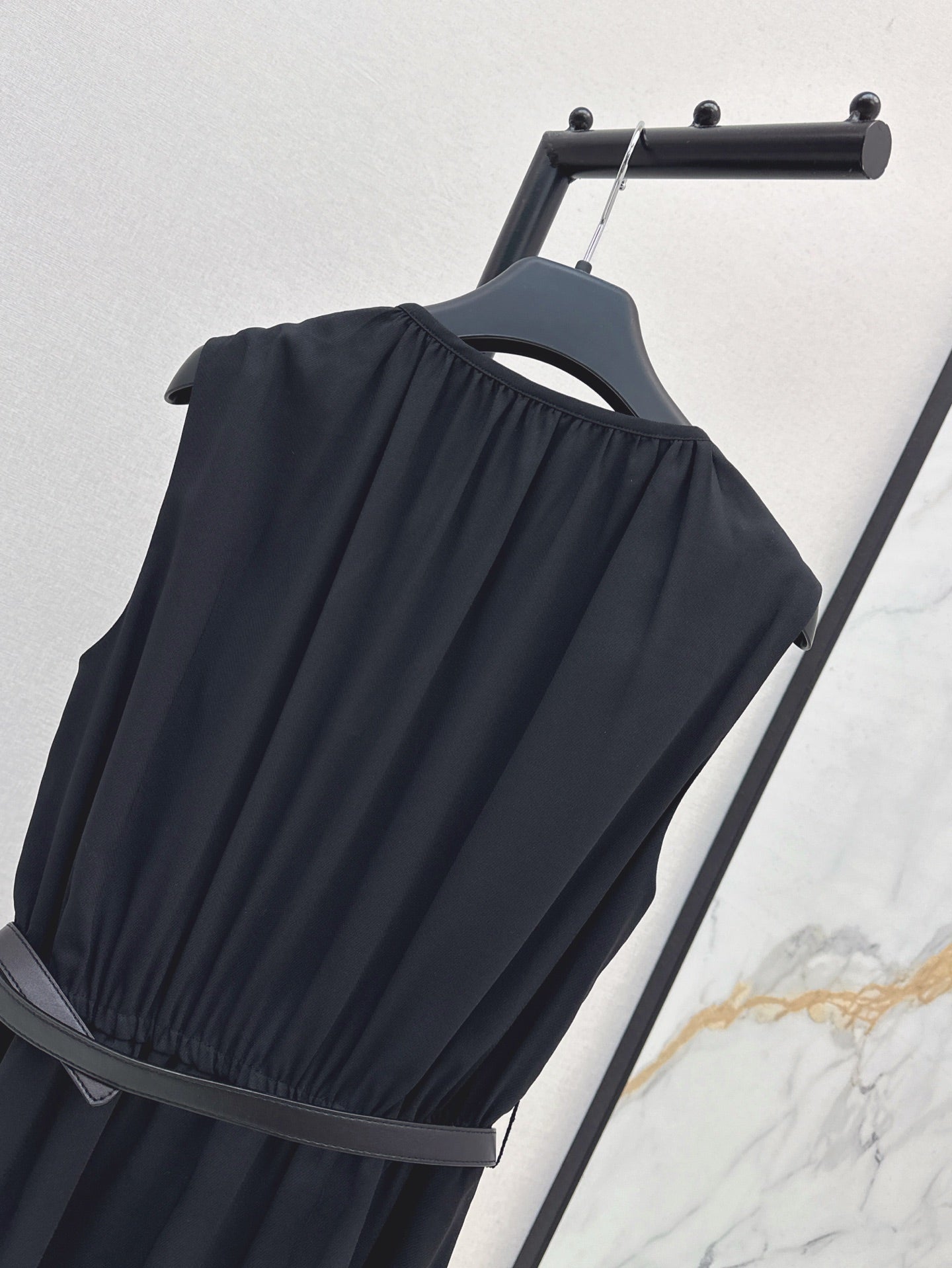 MaxM* 25ss long belted dress