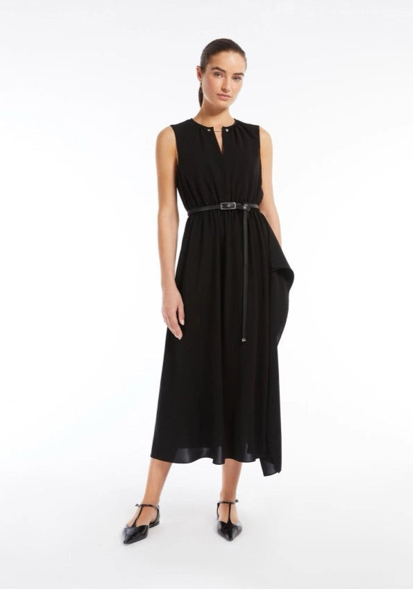 MaxM* 25ss long belted dress