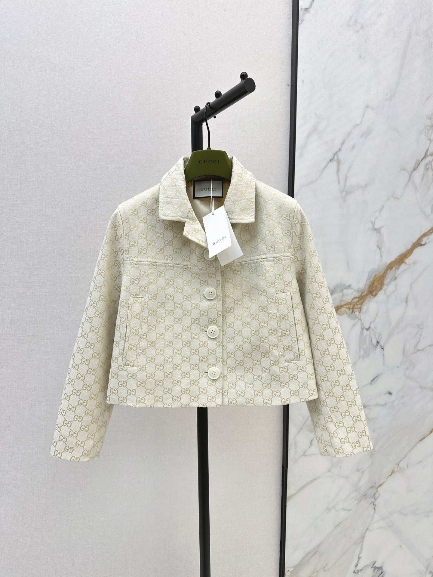 Gu* 25ss GG jacquard jacket