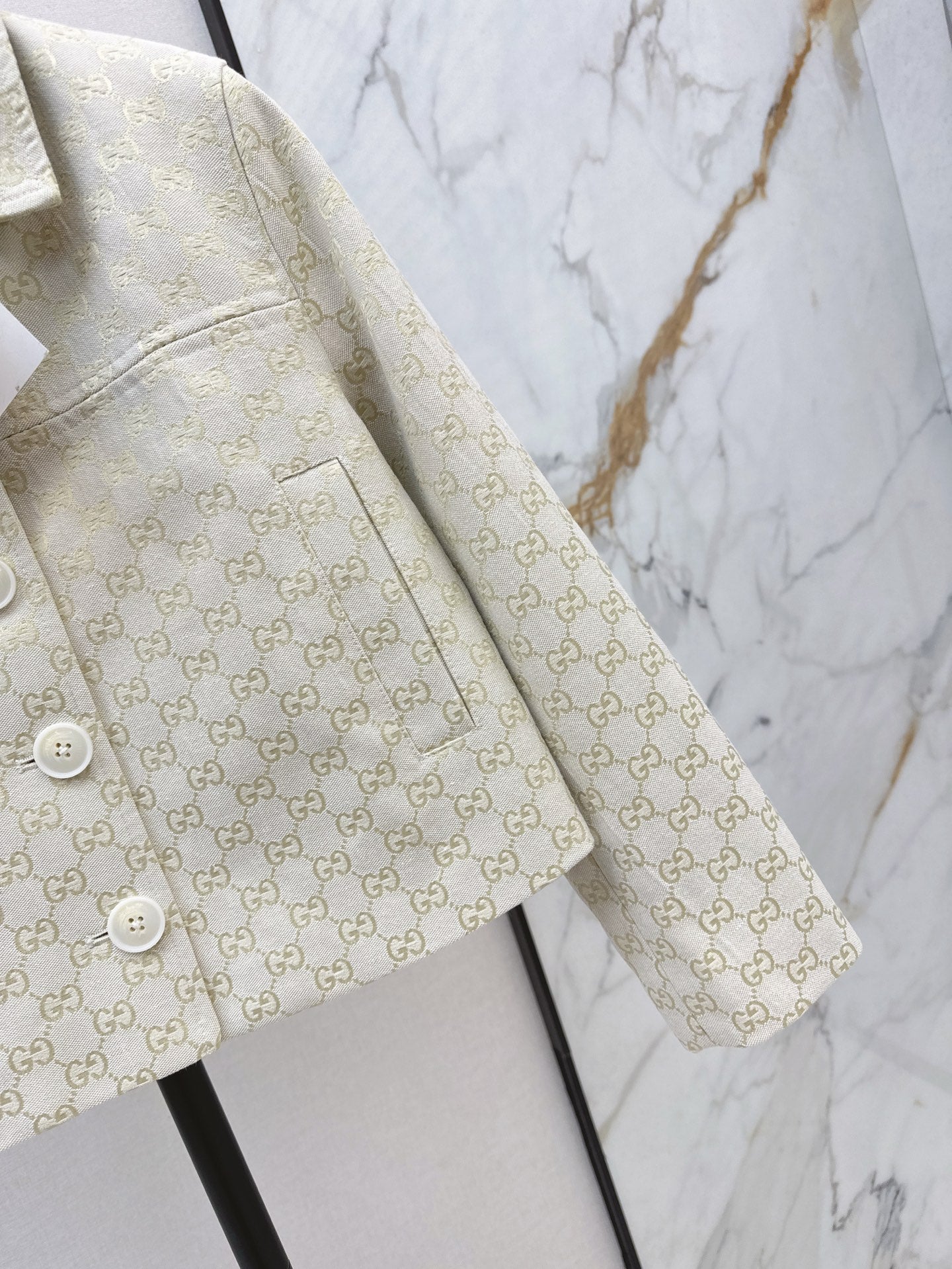 Gu* 25ss GG jacquard jacket