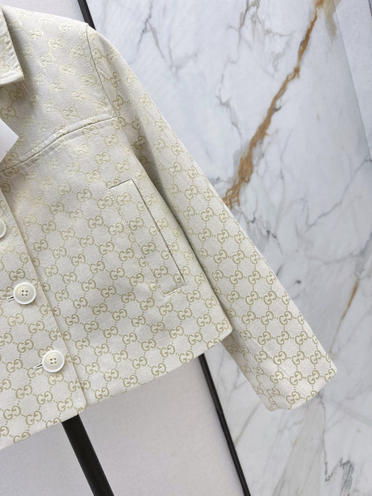 Gu* 25ss GG jacquard jacket