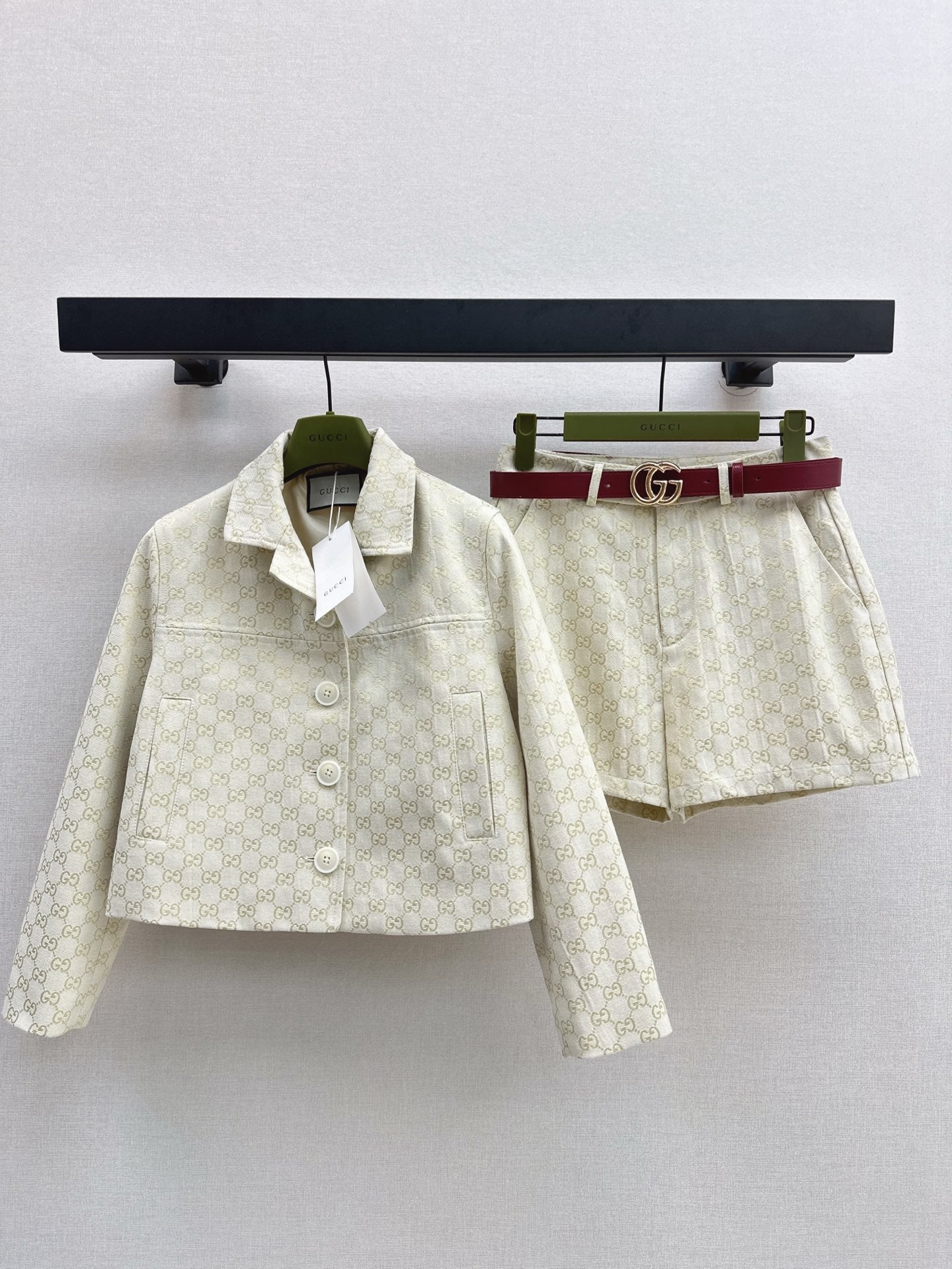 Gu* 25ss GG jacquard jacket