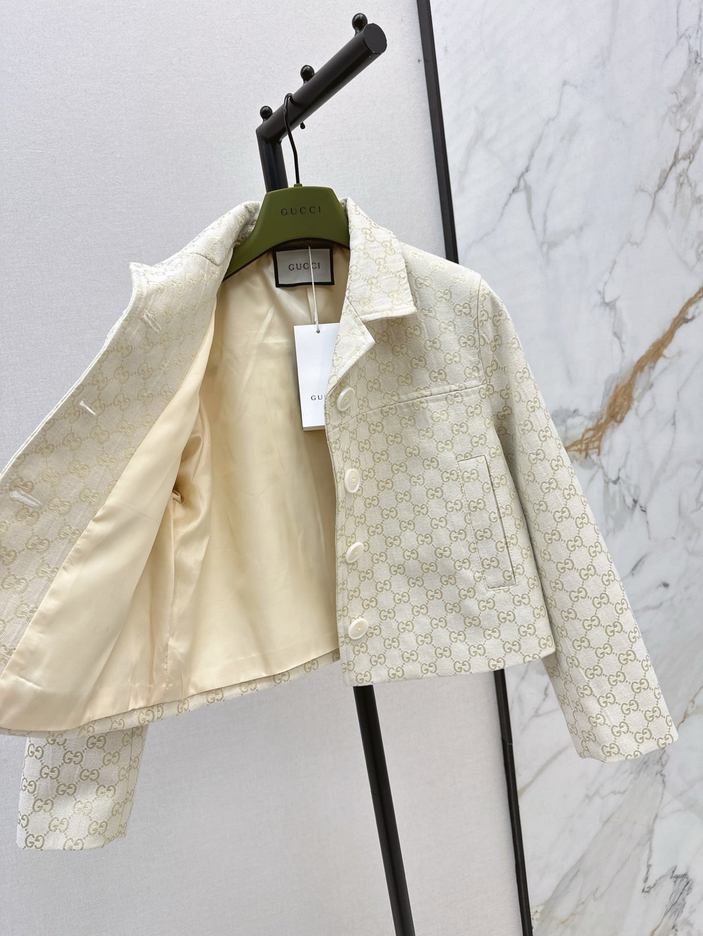 Gu* 25ss GG jacquard jacket