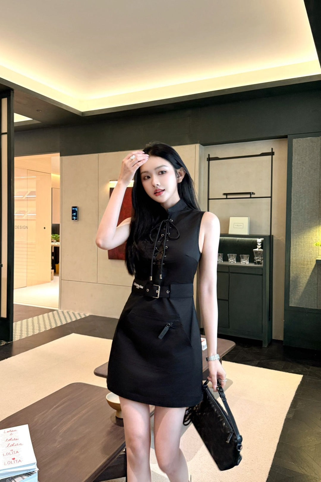 D*r 25ss belted vest dress