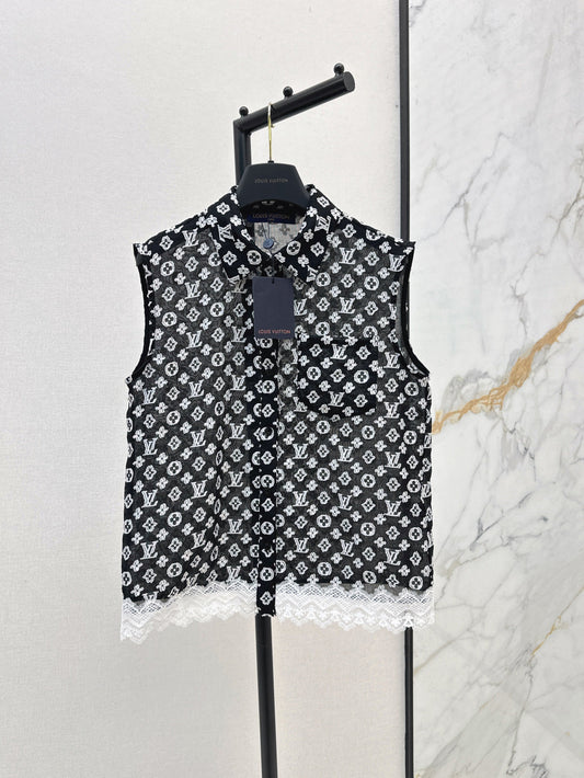 Loui* 25ss jacquard sleeveless shirt