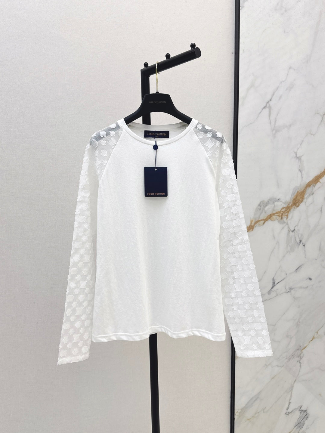 Loui* 25ss monogram jacquard long-sleeve t-shirt