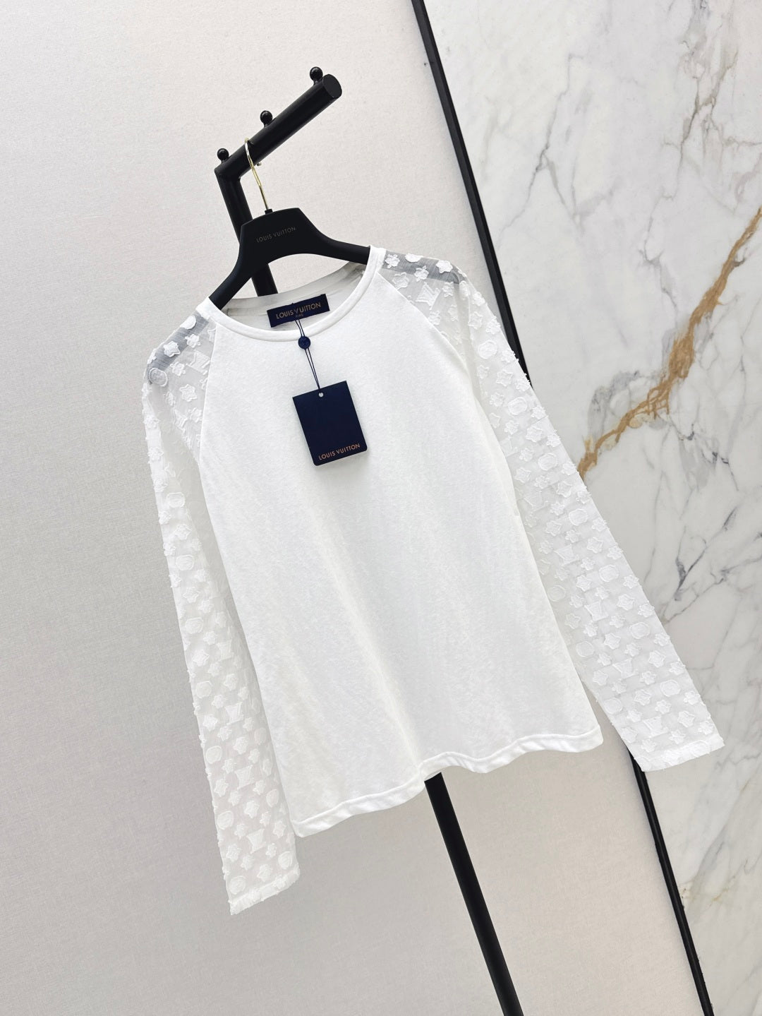 Loui* 25ss monogram jacquard long-sleeve t-shirt