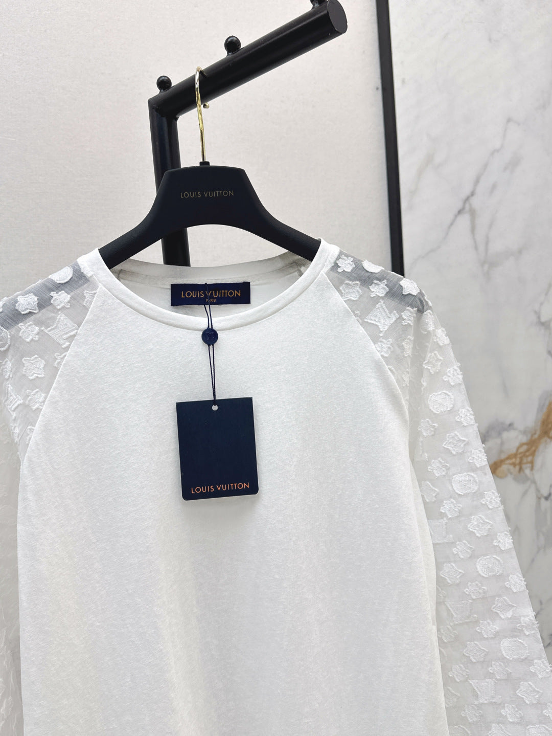 Loui* 25ss monogram jacquard long-sleeve t-shirt