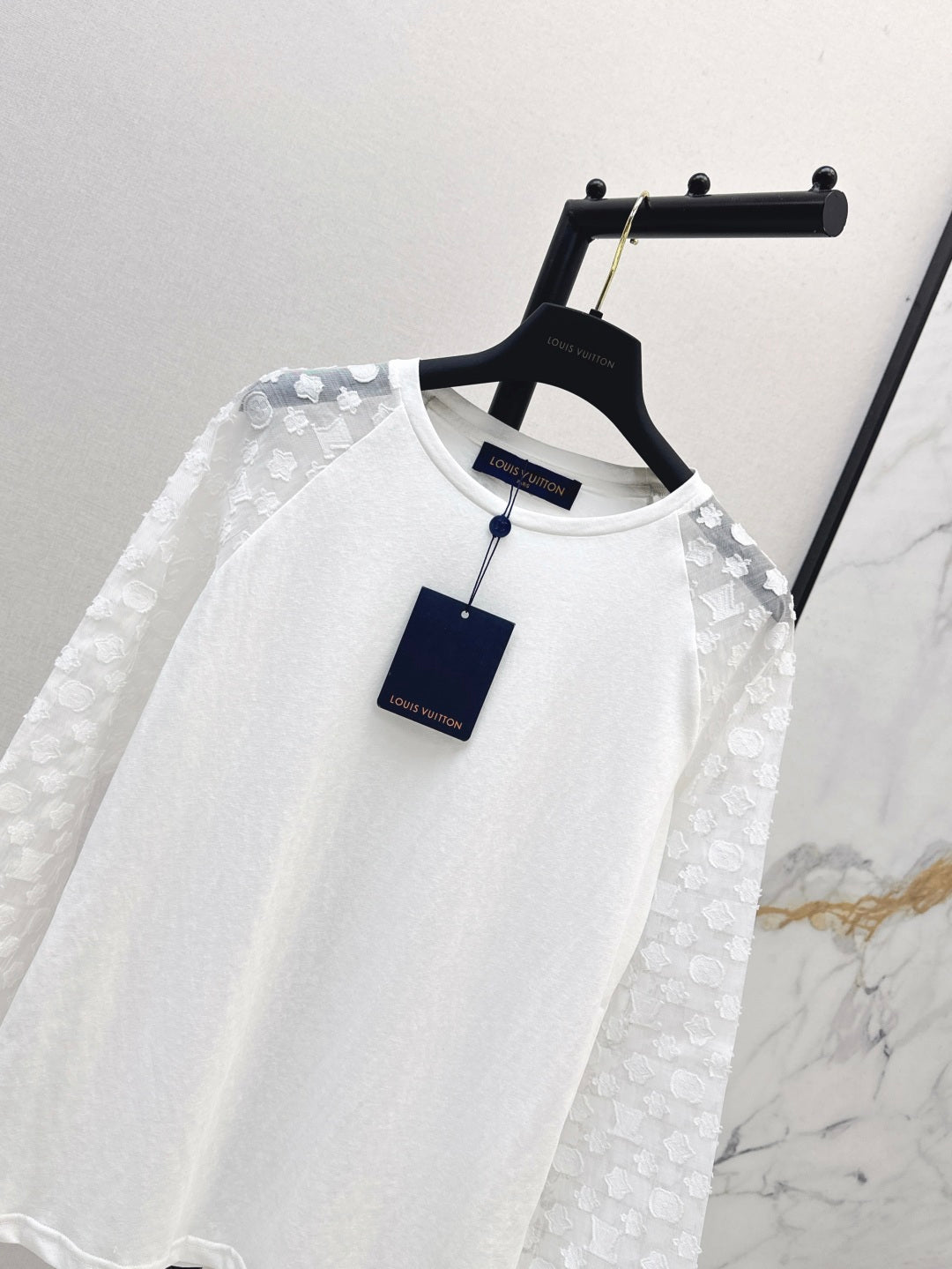 Loui* 25ss monogram jacquard long-sleeve t-shirt